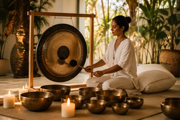 Sesión de sound healing